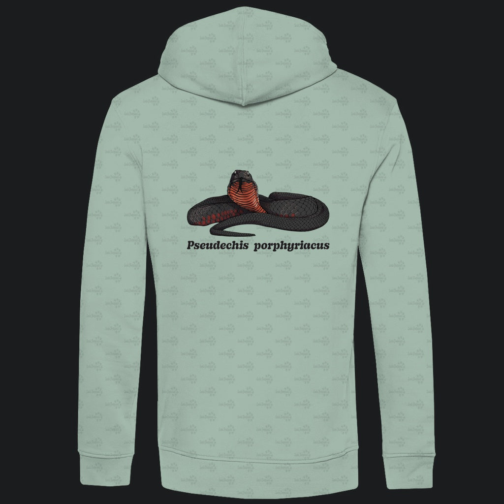 Herren  Bio Hoodie mit Seitentaschen | Rotbäuchige Schwarzotter  Pseudechis porphyriacus
