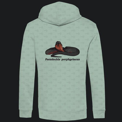 Herren  Bio Hoodie mit Seitentaschen | Rotbäuchige Schwarzotter  Pseudechis porphyriacus