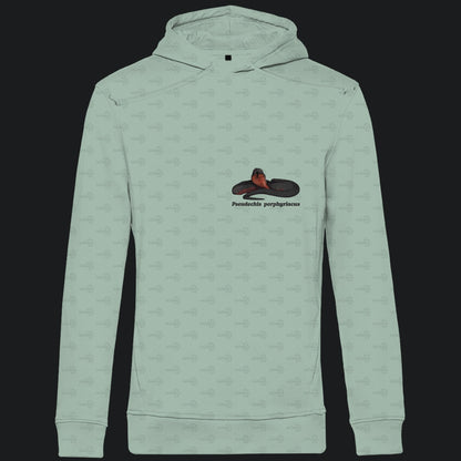 Herren  Bio Hoodie mit Seitentaschen | Rotbäuchige Schwarzotter  Pseudechis porphyriacus