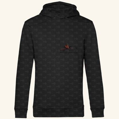 Herren  Bio Hoodie mit Seitentaschen | Rotbäuchige Schwarzotter  Pseudechis porphyriacus
