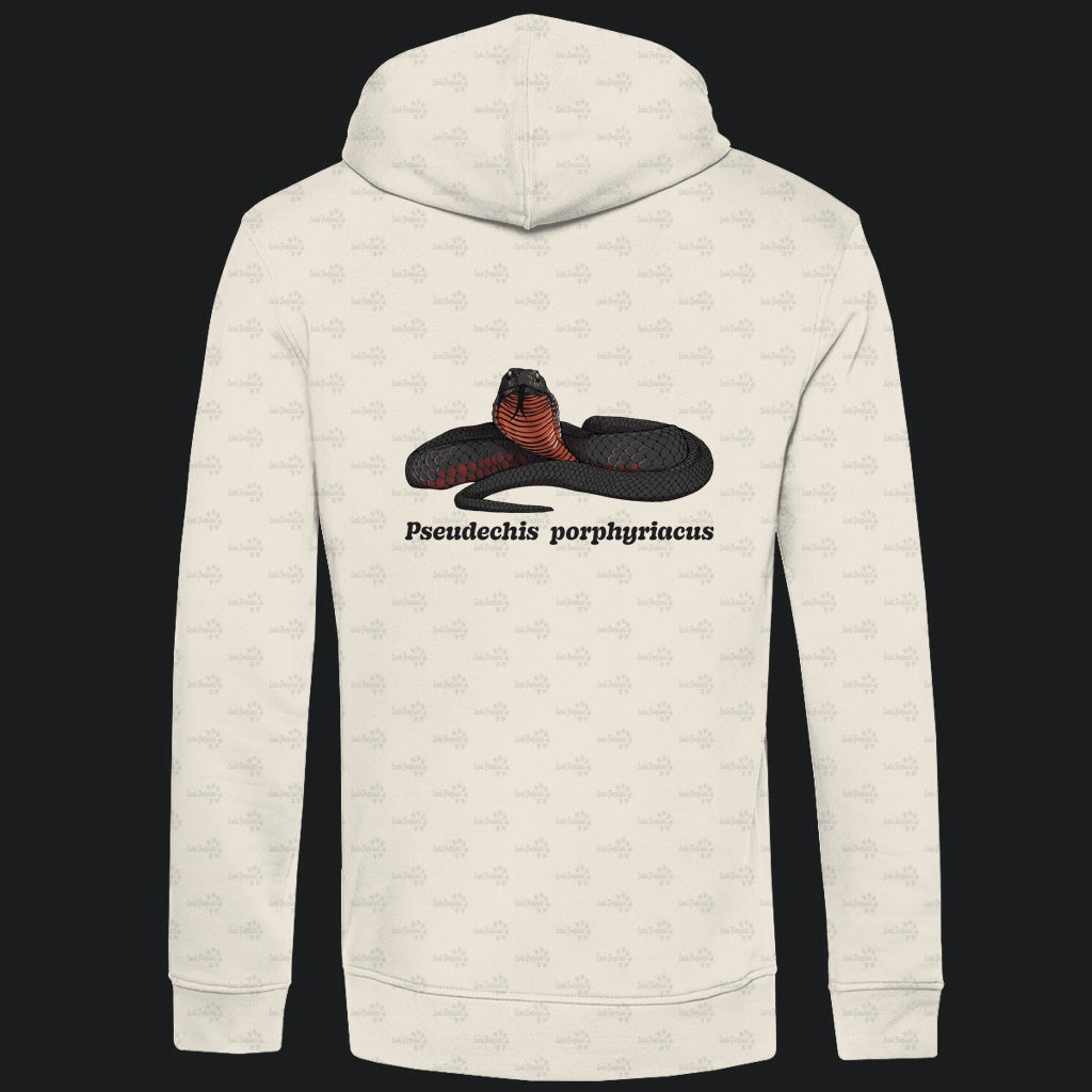 Herren  Bio Hoodie mit Seitentaschen | Rotbäuchige Schwarzotter  Pseudechis porphyriacus