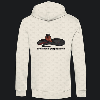 Herren  Bio Hoodie mit Seitentaschen | Rotbäuchige Schwarzotter  Pseudechis porphyriacus