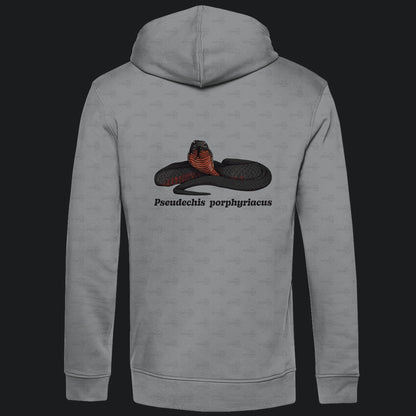 Herren  Bio Hoodie mit Seitentaschen | Rotbäuchige Schwarzotter  Pseudechis porphyriacus