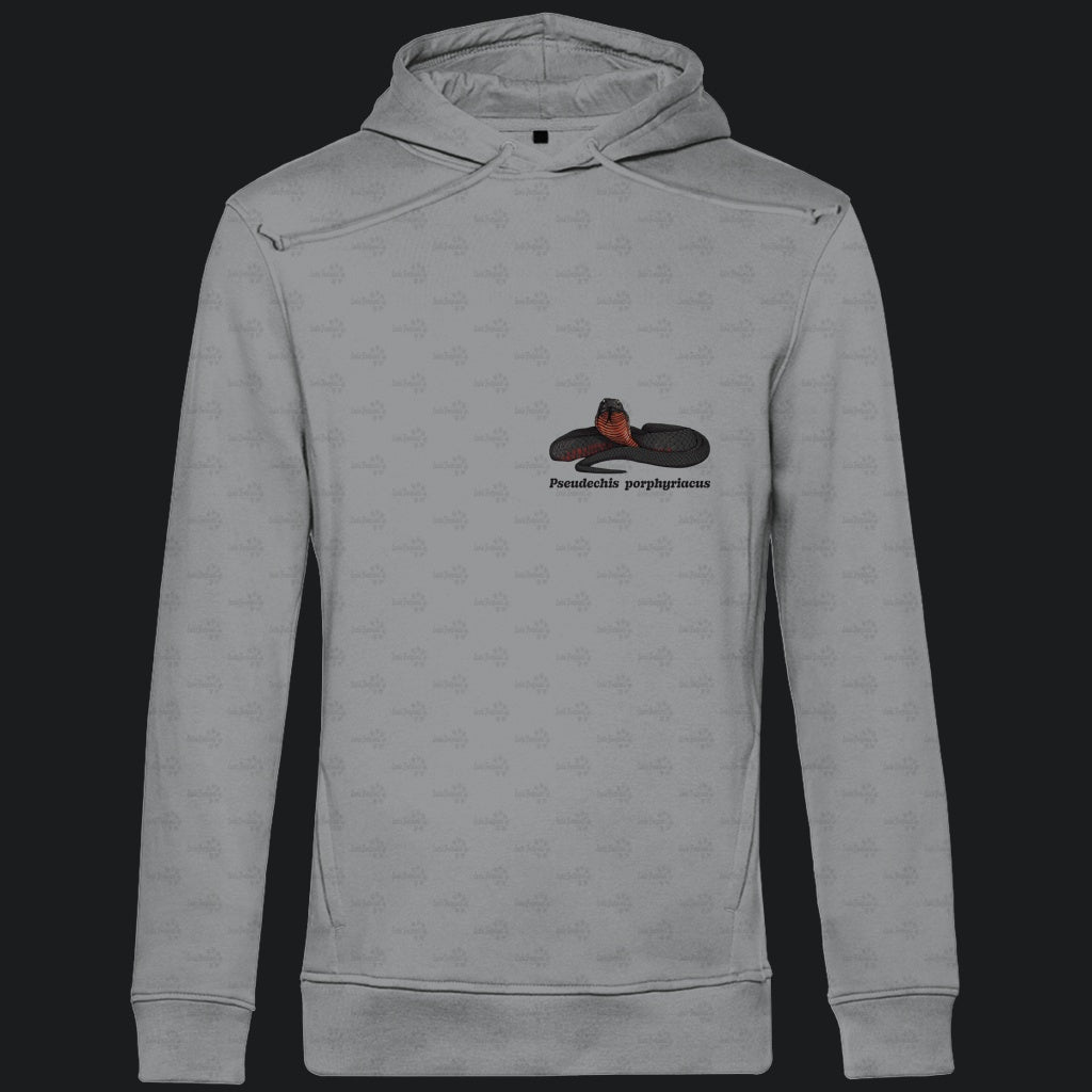 Herren  Bio Hoodie mit Seitentaschen | Rotbäuchige Schwarzotter  Pseudechis porphyriacus