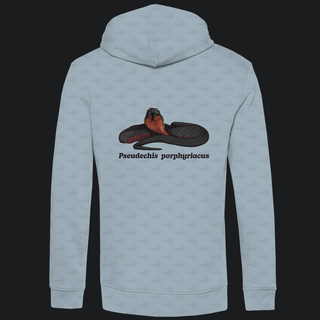 Herren  Bio Hoodie mit Seitentaschen | Rotbäuchige Schwarzotter  Pseudechis porphyriacus
