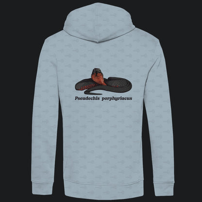 Herren  Bio Hoodie mit Seitentaschen | Rotbäuchige Schwarzotter  Pseudechis porphyriacus