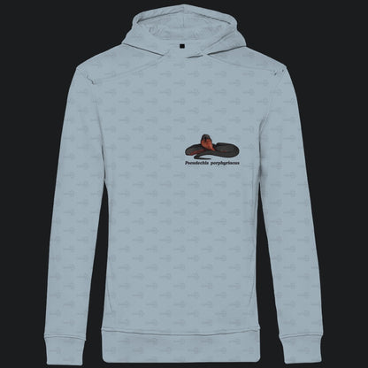 Herren  Bio Hoodie mit Seitentaschen | Rotbäuchige Schwarzotter  Pseudechis porphyriacus