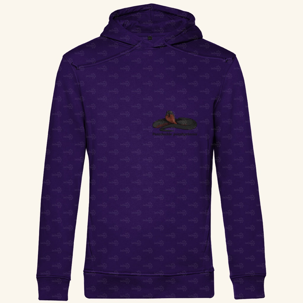 Herren  Bio Hoodie mit Seitentaschen | Rotbäuchige Schwarzotter  Pseudechis porphyriacus