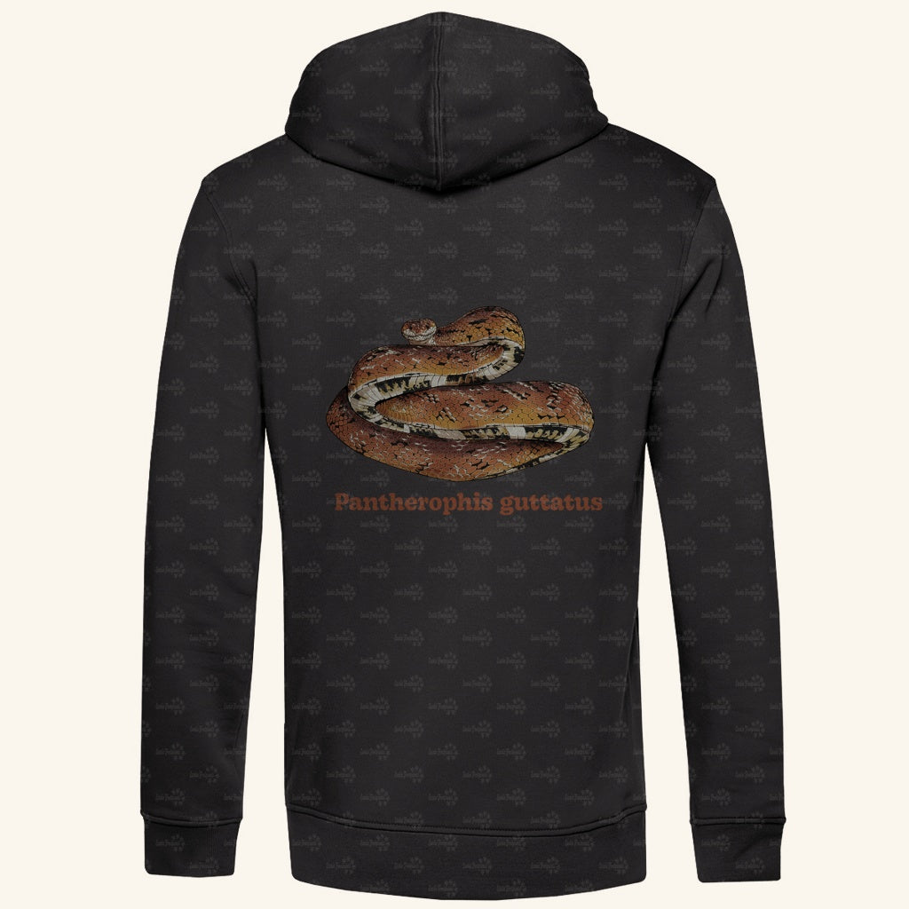 Herren Bio Hoodie mit Seitentaschen | Kornnatter  Cornsnake Pantherophis guttatus