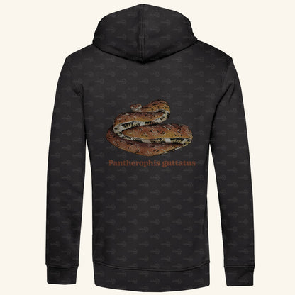 Herren Bio Hoodie mit Seitentaschen | Kornnatter  Cornsnake Pantherophis guttatus