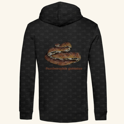Herren Bio Hoodie mit Seitentaschen | Kornnatter  Cornsnake Pantherophis guttatus