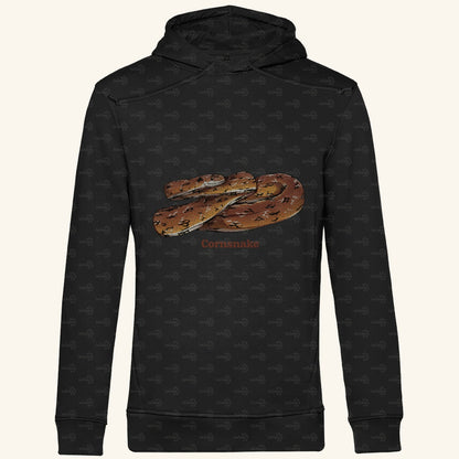 Herren Bio Hoodie mit Seitentaschen | Kornnatter  Cornsnake Pantherophis guttatus