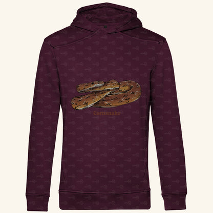 Herren Bio Hoodie mit Seitentaschen | Kornnatter  Cornsnake Pantherophis guttatus