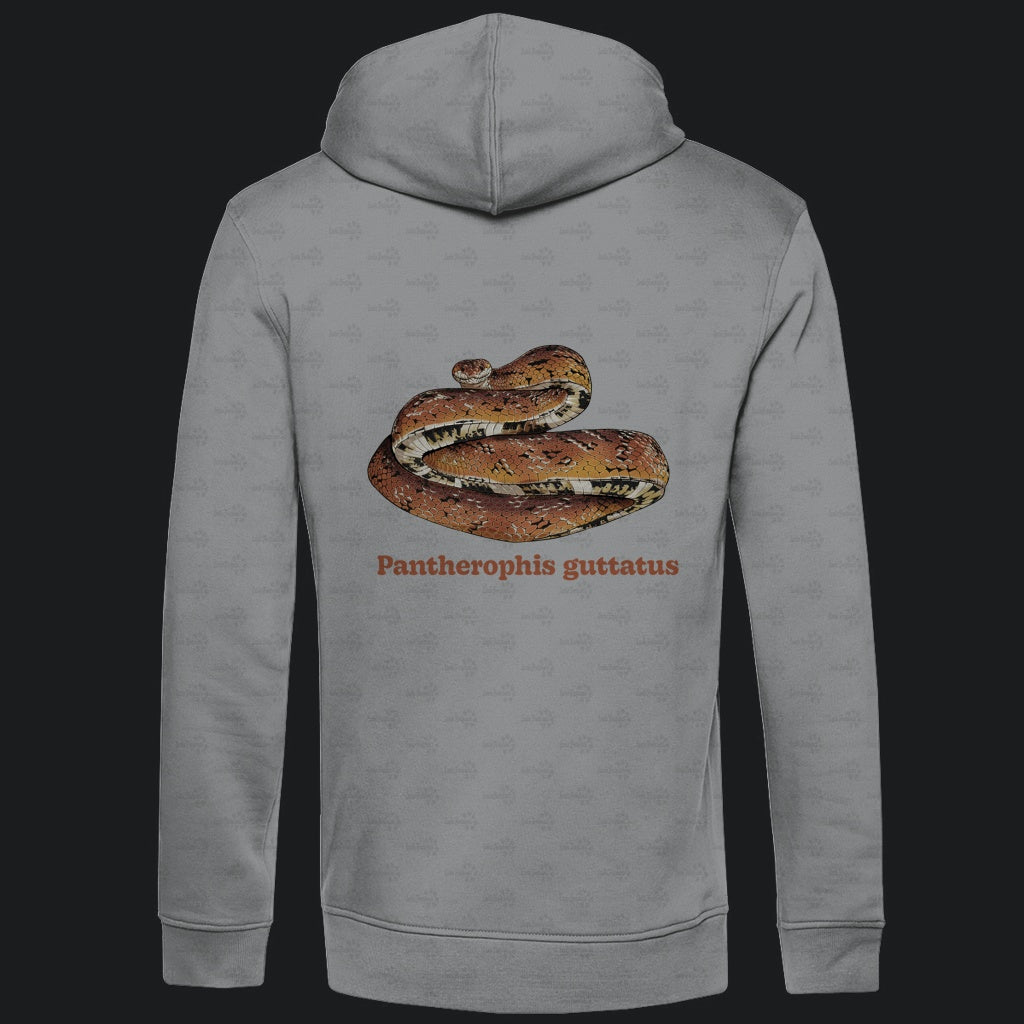 Herren Bio Hoodie mit Seitentaschen | Kornnatter  Cornsnake Pantherophis guttatus