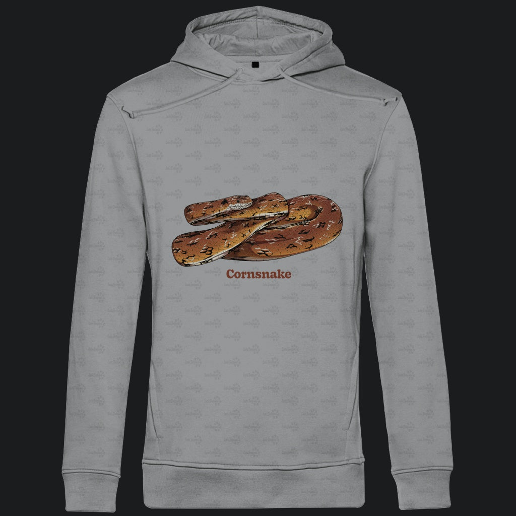 Herren Bio Hoodie mit Seitentaschen | Kornnatter  Cornsnake Pantherophis guttatus