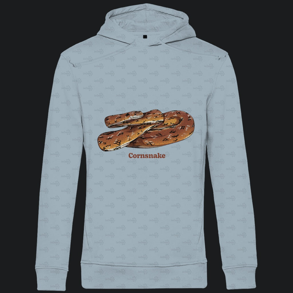 Herren Bio Hoodie mit Seitentaschen | Kornnatter  Cornsnake Pantherophis guttatus