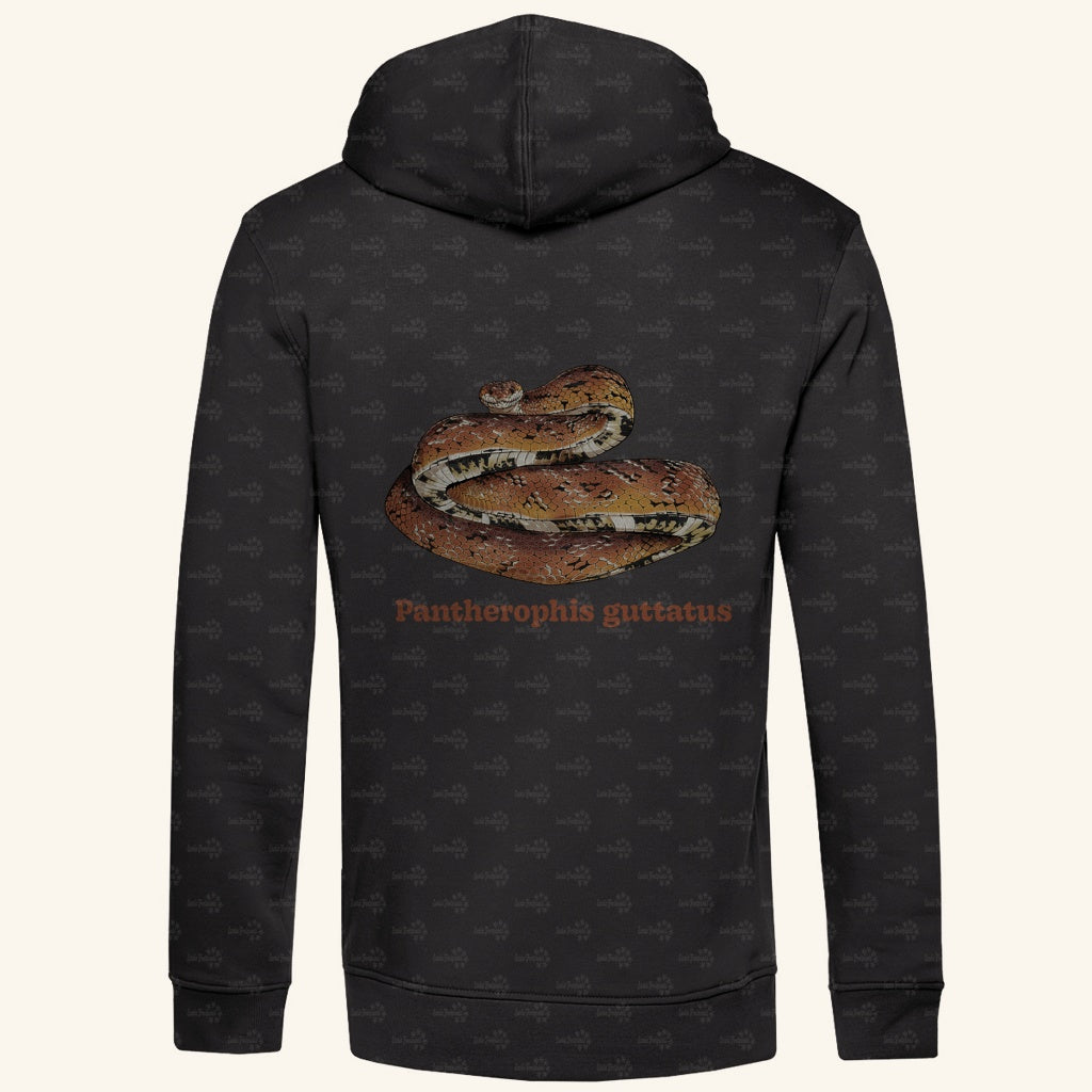 Herren Bio Hoodie mit Seitentaschen | Kornnatter  Cornsnake Pantherophis guttatus
