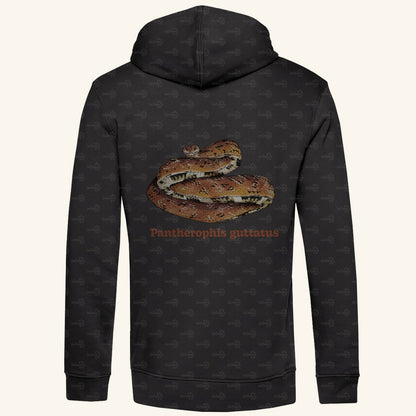 Herren Bio Hoodie mit Seitentaschen | Kornnatter  Cornsnake Pantherophis guttatus