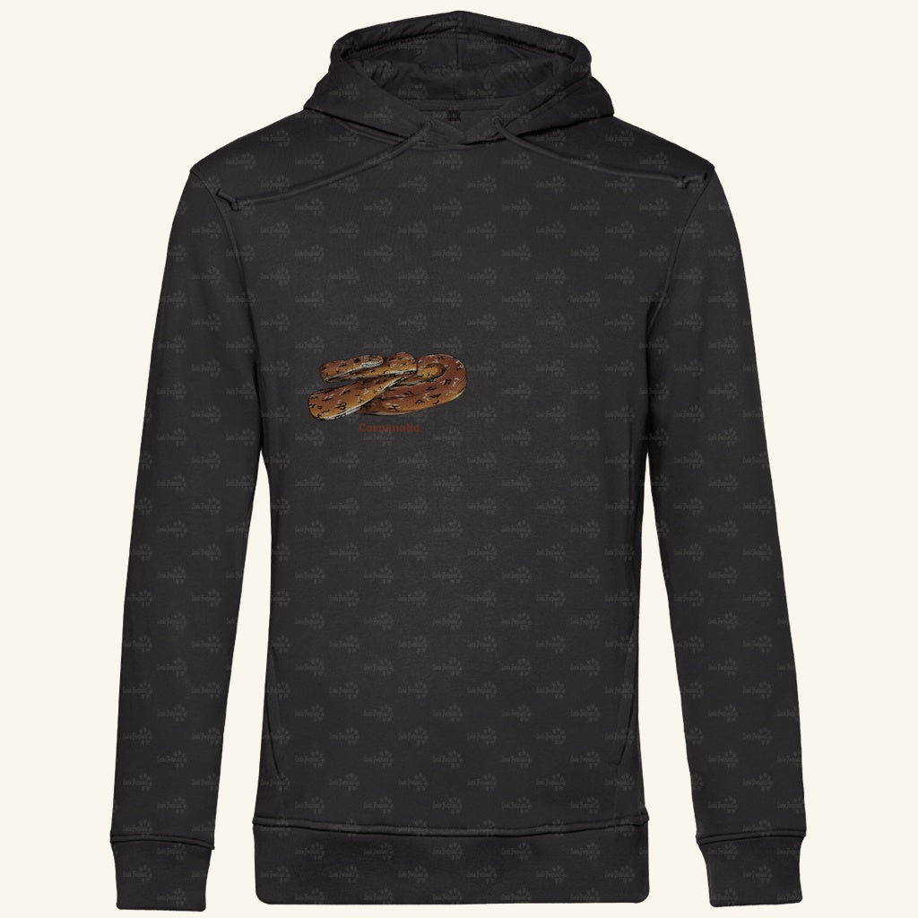 Herren Bio Hoodie mit Seitentaschen | Kornnatter  Cornsnake Pantherophis guttatus