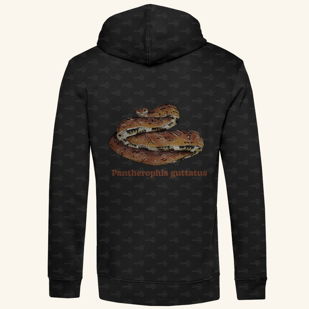 Herren Bio Hoodie mit Seitentaschen | Kornnatter  Cornsnake Pantherophis guttatus