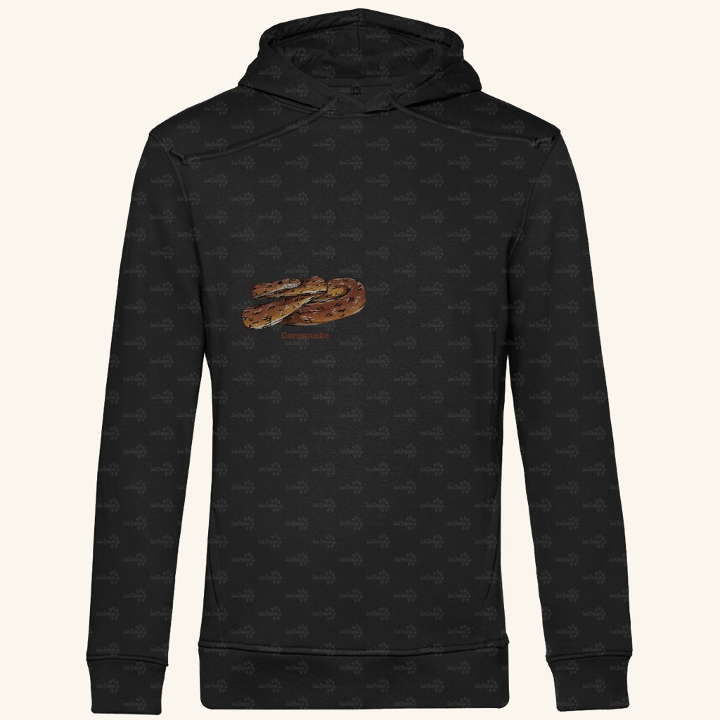 Herren Bio Hoodie mit Seitentaschen | Kornnatter  Cornsnake Pantherophis guttatus
