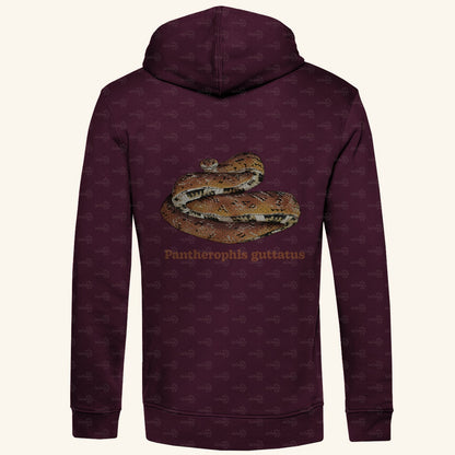 Herren Bio Hoodie mit Seitentaschen | Kornnatter  Cornsnake Pantherophis guttatus