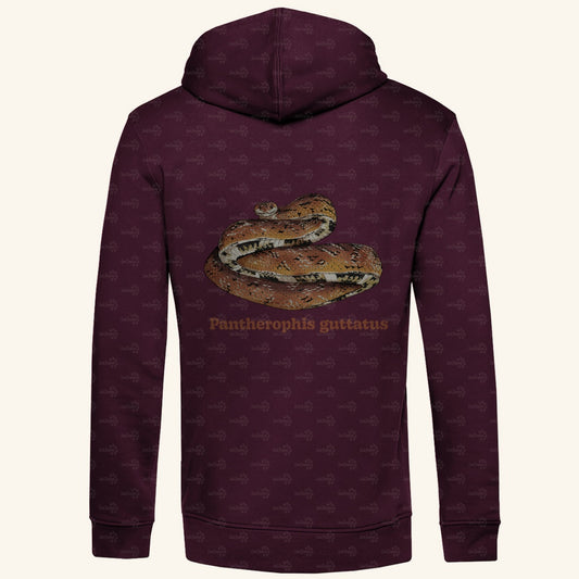 Herren Bio Hoodie mit Seitentaschen | Kornnatter  Cornsnake Pantherophis guttatus