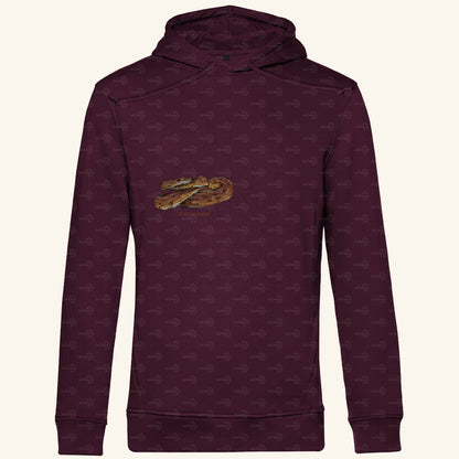 Herren Bio Hoodie mit Seitentaschen | Kornnatter  Cornsnake Pantherophis guttatus