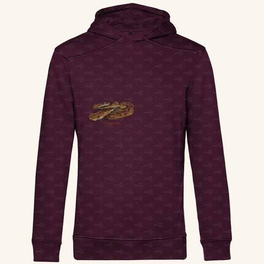 Herren Bio Hoodie mit Seitentaschen | Kornnatter  Cornsnake Pantherophis guttatus