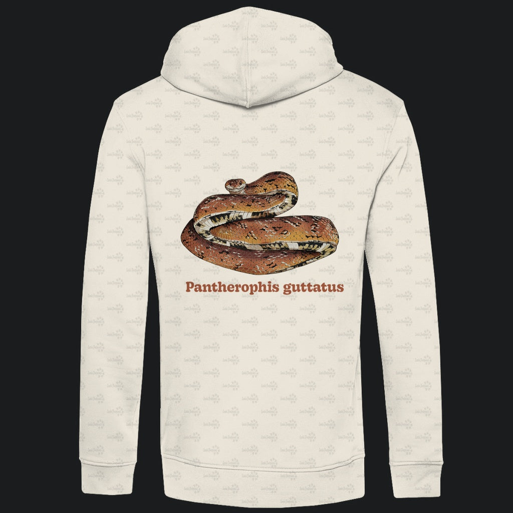 Herren Bio Hoodie mit Seitentaschen | Kornnatter  Cornsnake Pantherophis guttatus