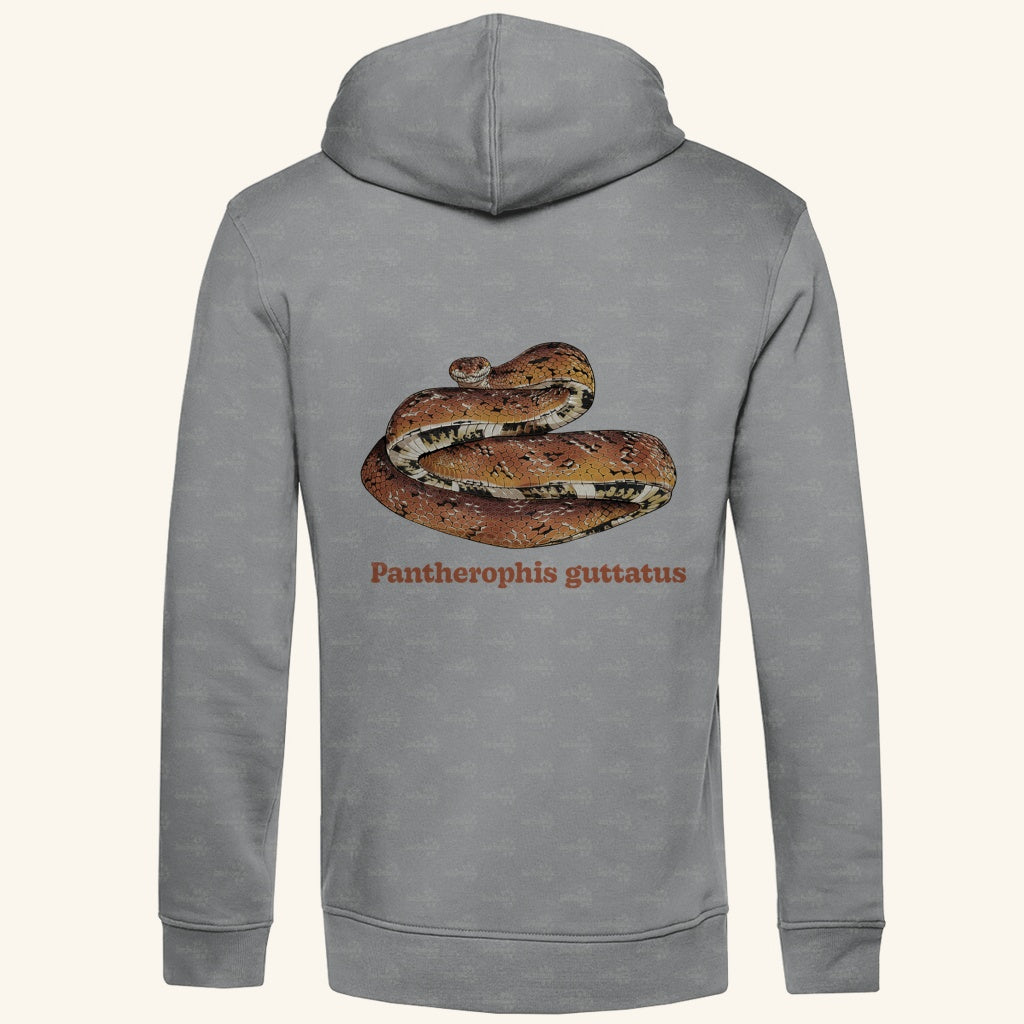 Herren Bio Hoodie mit Seitentaschen | Kornnatter  Cornsnake Pantherophis guttatus