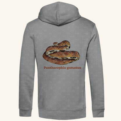 Herren Bio Hoodie mit Seitentaschen | Kornnatter  Cornsnake Pantherophis guttatus
