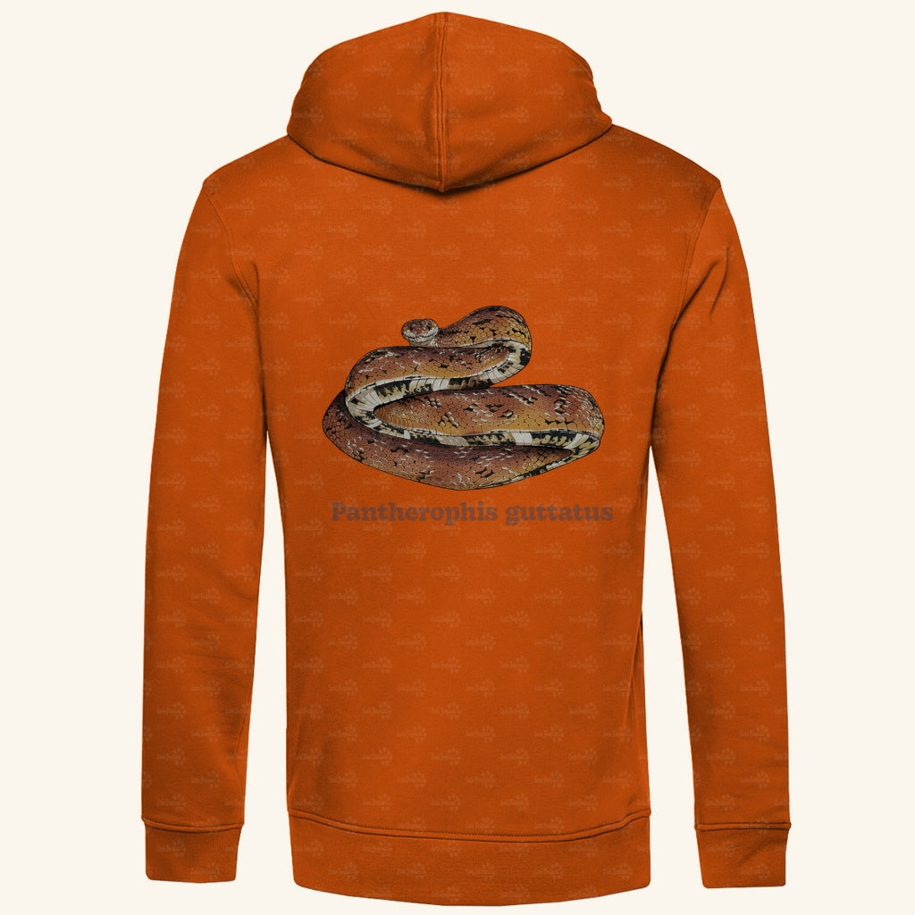 Herren Bio Hoodie mit Seitentaschen | Kornnatter  Cornsnake Pantherophis guttatus