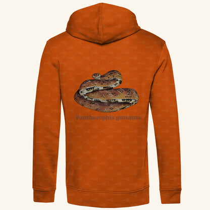 Herren Bio Hoodie mit Seitentaschen | Kornnatter  Cornsnake Pantherophis guttatus