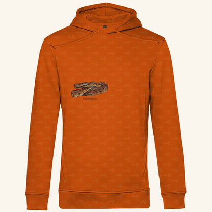 Herren Bio Hoodie mit Seitentaschen | Kornnatter  Cornsnake Pantherophis guttatus