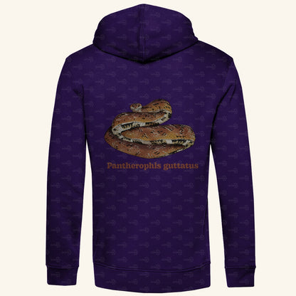 Herren Bio Hoodie mit Seitentaschen | Kornnatter  Cornsnake Pantherophis guttatus