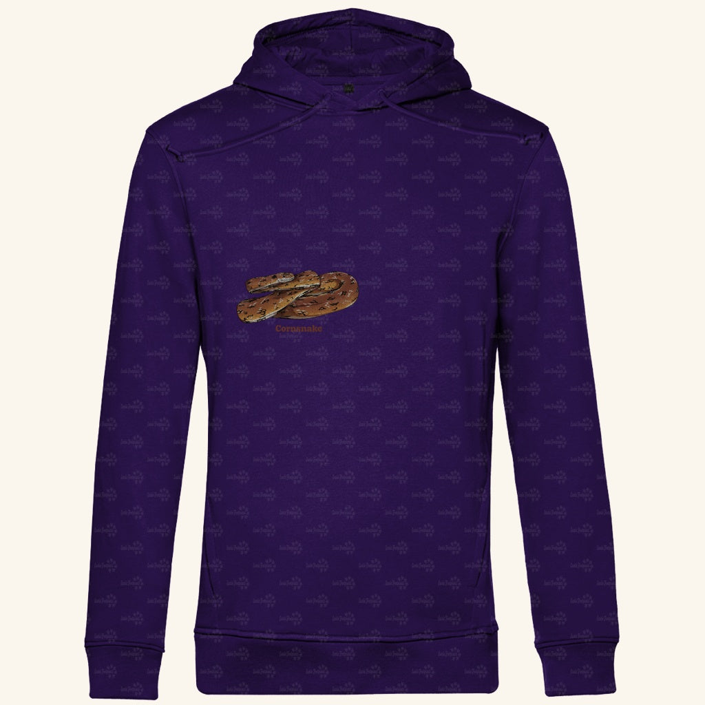 Herren Bio Hoodie mit Seitentaschen | Kornnatter  Cornsnake Pantherophis guttatus