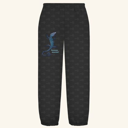 Kuschelige Unisex Sweatpants | blauer Baumwaran Varanus macraei