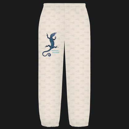 Kuschelige Unisex Sweatpants | blauer Baumwaran Varanus macraei