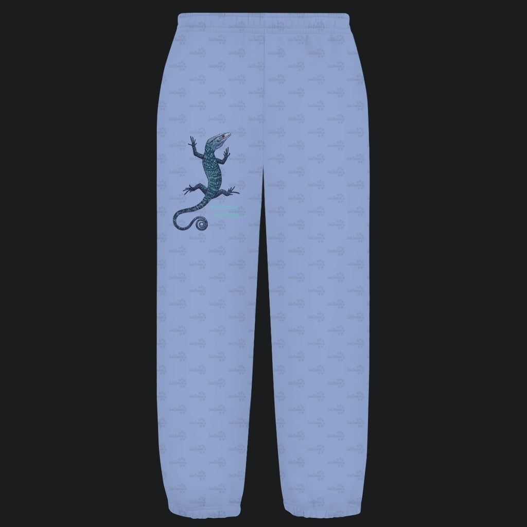 Kuschelige Unisex Sweatpants | blauer Baumwaran Varanus macraei