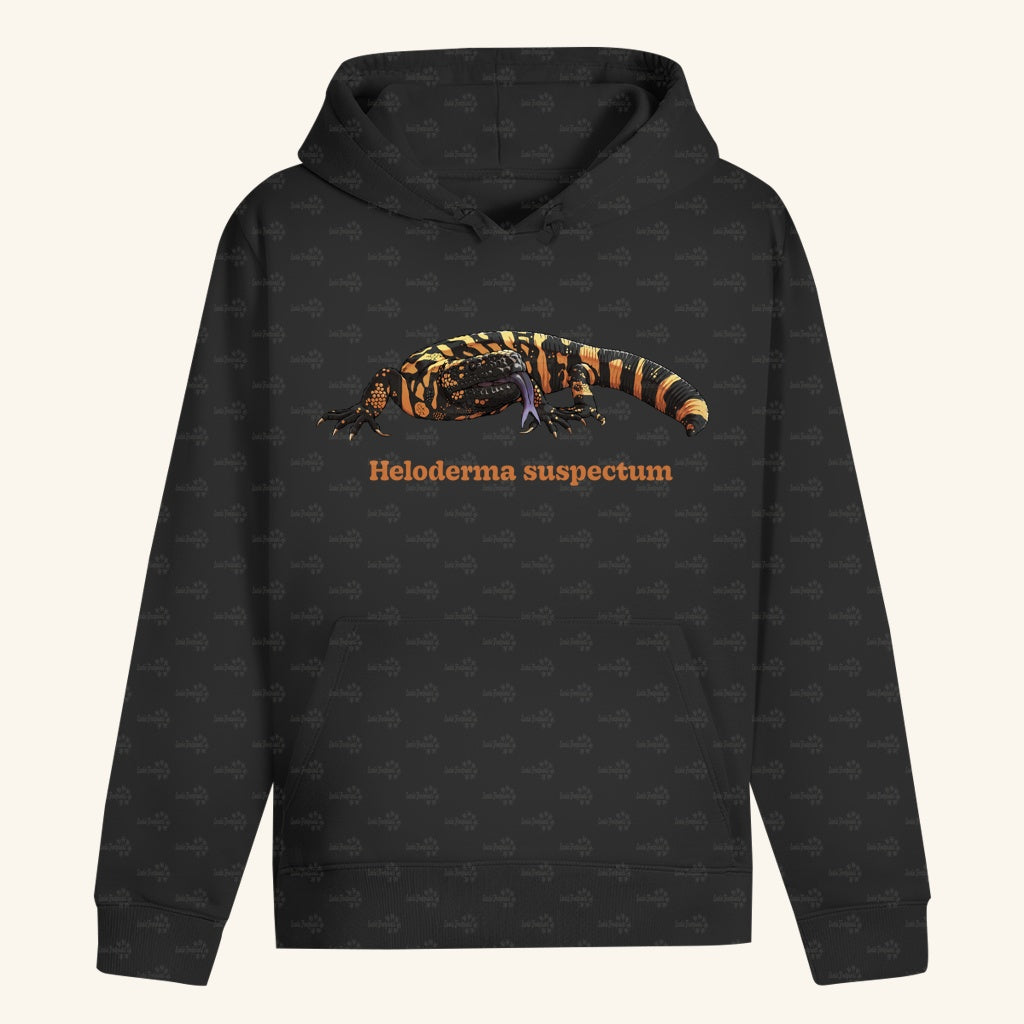 Unisex Bio Hoodie mit Bauchtasche | Krustenechse Heloderma suspectum