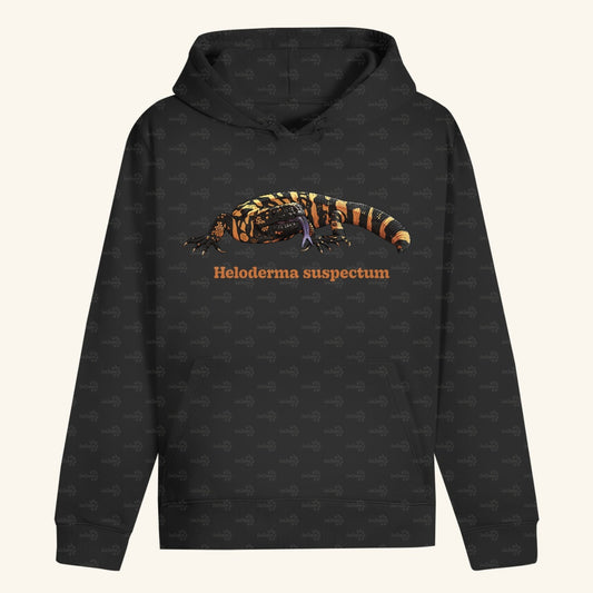Unisex Bio Hoodie mit Bauchtasche | Krustenechse Heloderma suspectum
