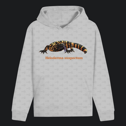 Unisex Bio Hoodie mit Bauchtasche | Krustenechse Heloderma suspectum