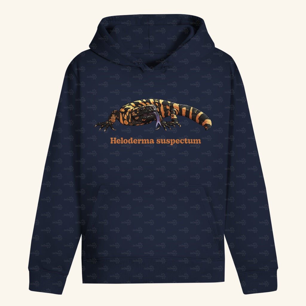 Unisex Bio Hoodie mit Bauchtasche | Krustenechse Heloderma suspectum