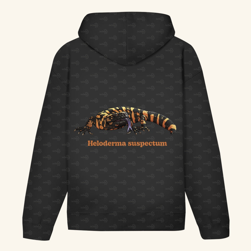 Unisex Bio Hoodie mit Bauchtasche | Krustenechse Heloderma suspectum