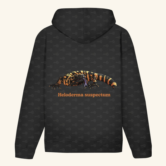 Unisex Bio Hoodie mit Bauchtasche | Krustenechse Heloderma suspectum