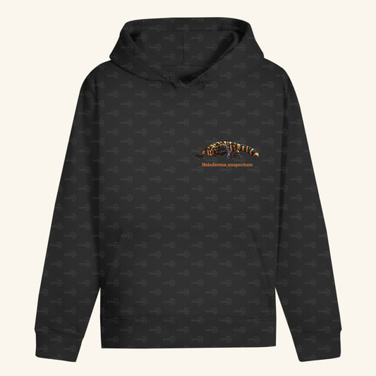 Unisex Bio Hoodie mit Bauchtasche | Krustenechse Heloderma suspectum