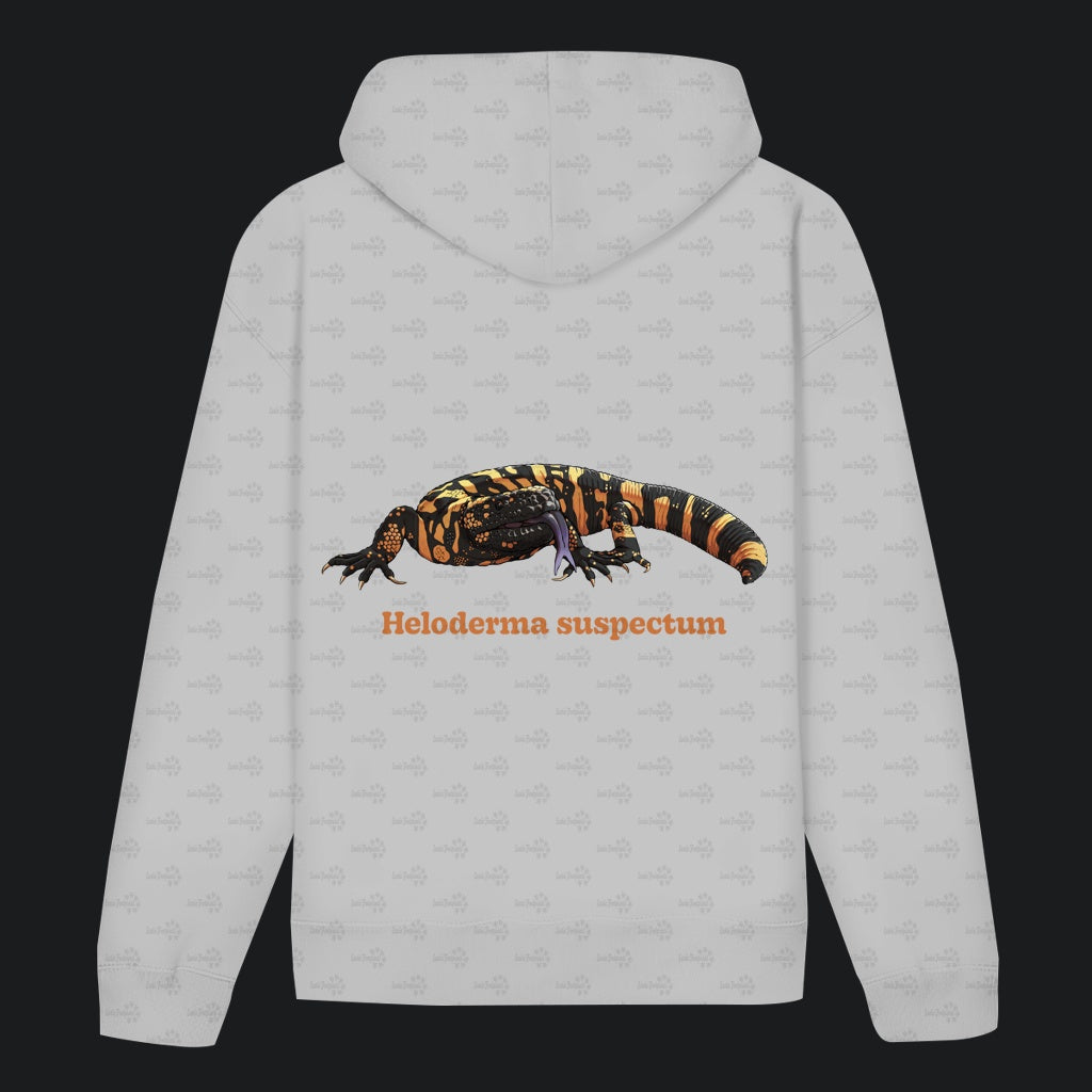 Unisex Bio Hoodie mit Bauchtasche | Krustenechse Heloderma suspectum