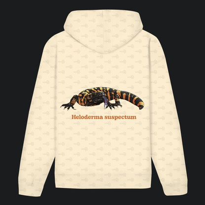 Unisex Bio Hoodie mit Bauchtasche | Krustenechse Heloderma suspectum