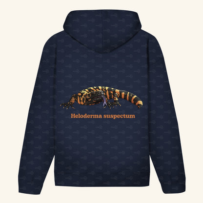 Unisex Bio Hoodie mit Bauchtasche | Krustenechse Heloderma suspectum